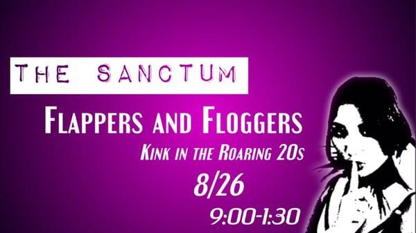 Head over to the Sanctum on 8/26 for a night in the Roaring 20's!