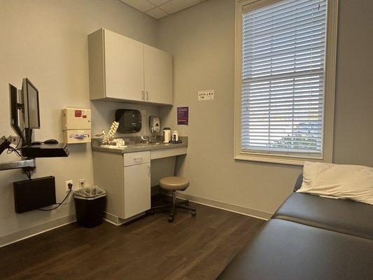 Exam room picture at Novant Health Spine Specialists