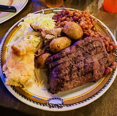 A delicious meal! The steaks are no joke.