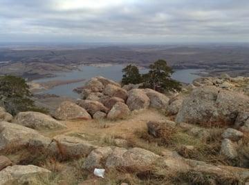 See Mt. Scott from our wrap around porch! This is the view from the top of Mt. Scott!