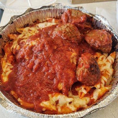 Pasta with Meatballs & Chicken