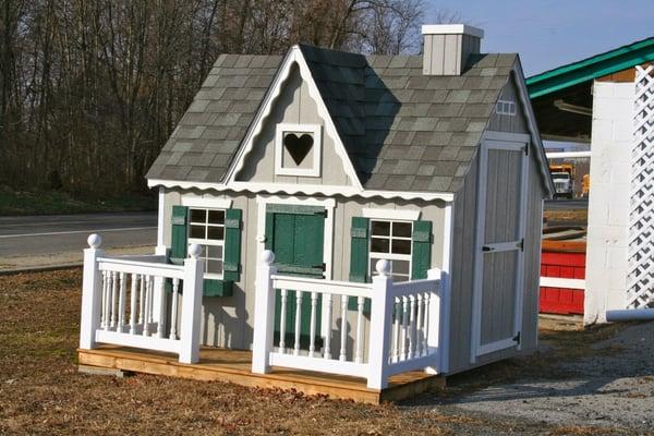 Best in Backyards sells children's playhouses like this one seen at the New Windsor, NY superstore.