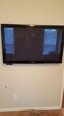 Hide wires behind tv