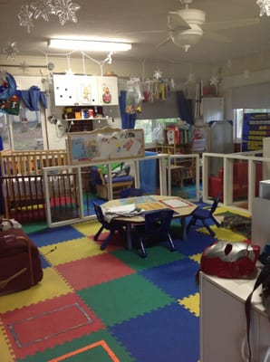 440 sq. ft inside area with padded floor. This is the learning and inside play area.