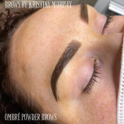 Ombré powder brow , tattoo cover up / correction