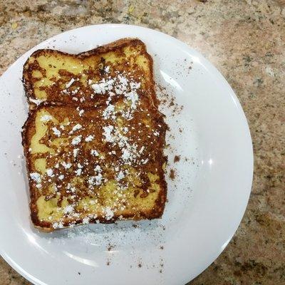 Eggnog french toast: a holiday special we featured at the World Flavors station