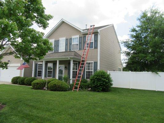 I carry a 28ft ladder to get me to most 2nd story roofs.