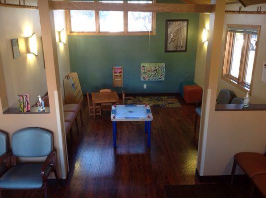 Really great, kid friendly waiting room at Sunny View Pediatrics in Kalispell, Montana.