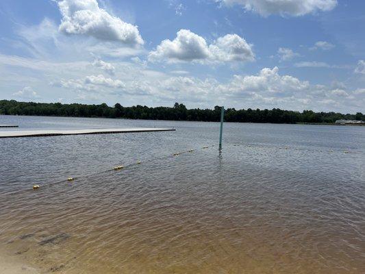 Langley Pond view from the beach area