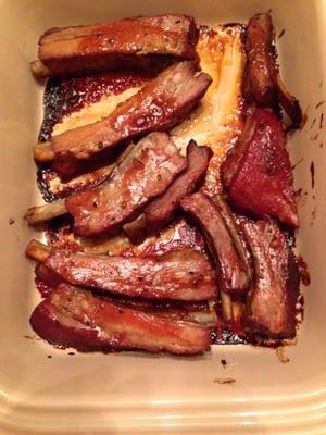 Barbecue ribs. Delicious.