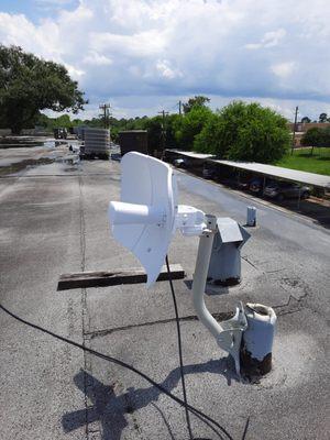 Long Range Antenna sending CCTV Footage from Security Cameras to NVR