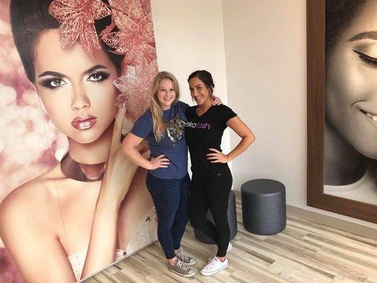 Lash Artist Alisia with Member #1 in Louisville!!!