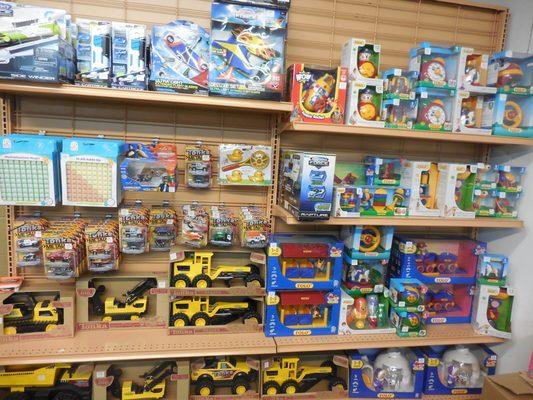 We also carry safe and educational toys for children 3mo. to 5yrs.