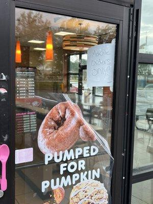 Another excuse from Dunkin Do it's on Birch Street in Jacksonville