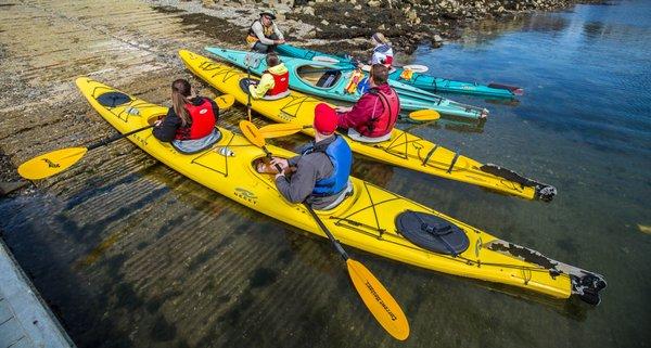 A Breakwater Kayak Co. LLC tour getting started