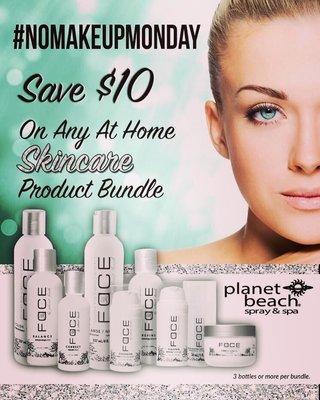 It's the first Monday of the month, #nomakeupmonday use your $10 gift card  today only #planetbeachlegacyvillage