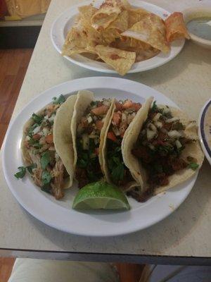 All of the tacos were full of meat. I asked for pico de gallo with extra jalapeño.  Very very good.