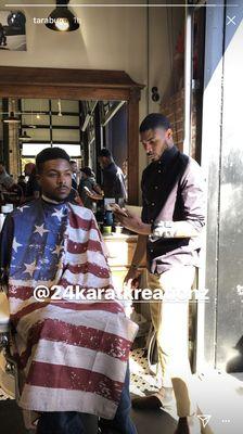 Competition at People's Barbershop.