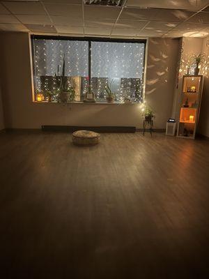 Night time bliss at Hope Yoga in Shanti Room