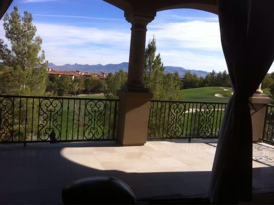 Off the Master Bedroom balcony overlooking the 3rd hole.