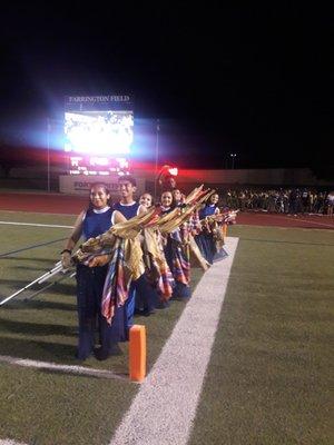 Texan color guard