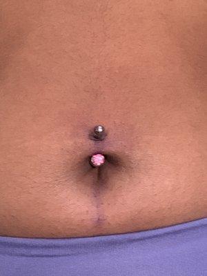 Belly piercing