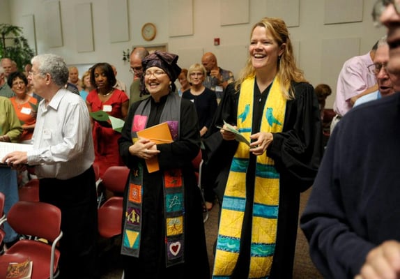 Rev. Carolyn Patierno, Senior Minister and Rev. Caitlin O'Brien, Associate Minister