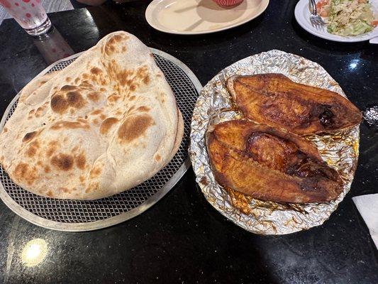 Bread and Zubaida Grilled Fish