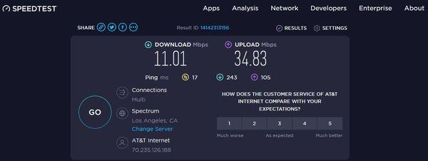 Att fiber not providing 500MBs in ventura, Ca
 December 2022