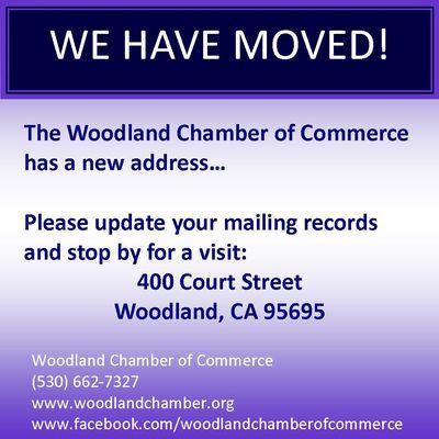 Our office has moved to the corner of Elm and Court Street in Woodland.  Please stop by and visit our new office!