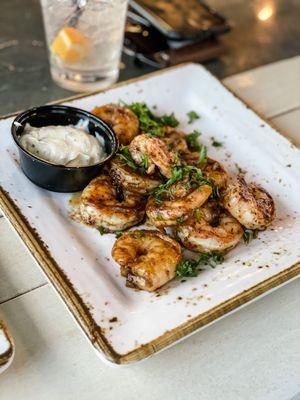 Honey Jerk Shrimp (missing pineapple - they ran out)