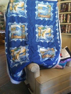 fish lap quilt 175.00