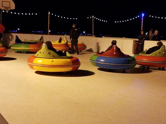 Bumper cars on ice