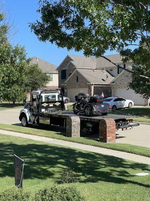 Bike loaded.