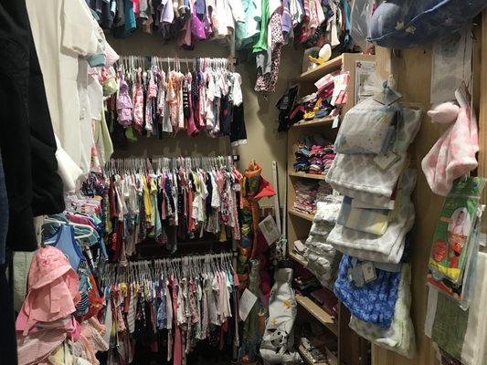 Our boutique where mom can shop using her mommy bucks earned through our programs.