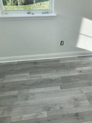 New vinyl flooring