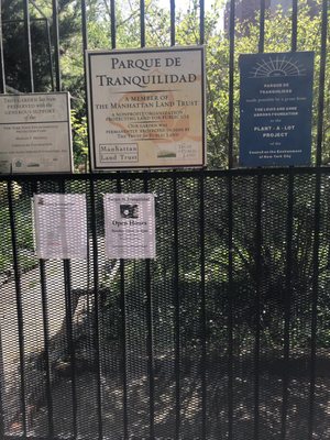 Info about the garden