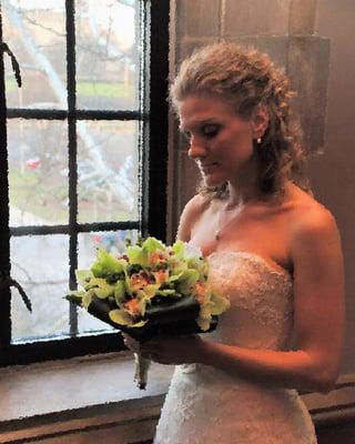 Turn a bridal photograph into a painting at Chadon