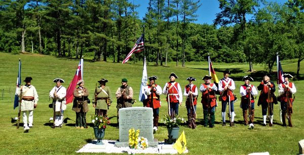 Members of the Captain George Mercer Company of The French and Indian War Foundation