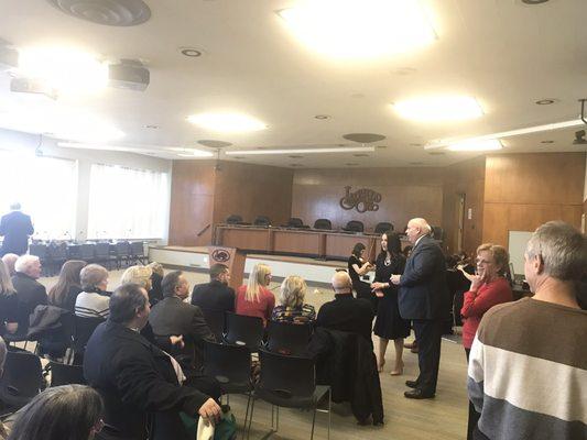 Meghan F. George's Inauguration as the new Mayor of the City of Lakewood -- 1 January 2020