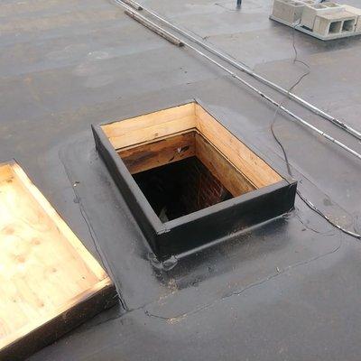 Skylight at Flat Roof Added