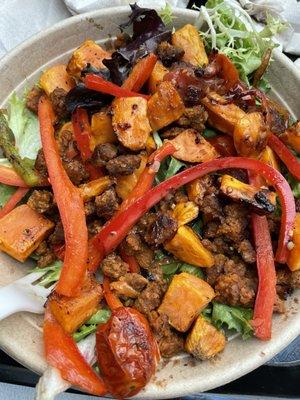 No meat chorizo bowl