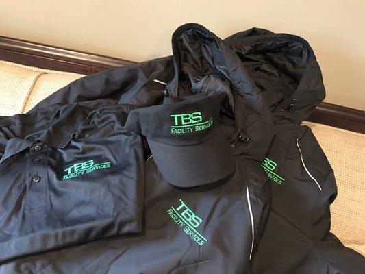 Too Tight Embroidery  Team TBS Facility Service GROUP READY FOR THE WEATHER TO BREAK..