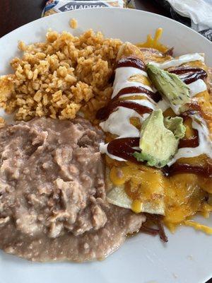 Brisket enchiladas