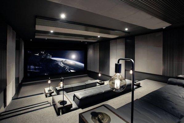 Home theater/entertainment space.