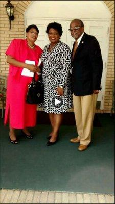 Anita Scurry, Notary Public  (left) Stacey Abrams, Candidate for Georgia Governor  (Center ) All Williams (Georgia State Representative