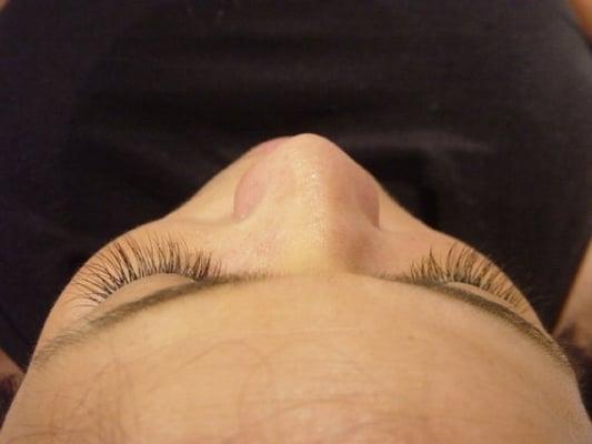 after lash extensions