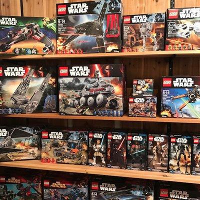 We even carry your favorite Lego's like these Star Wars building sets.