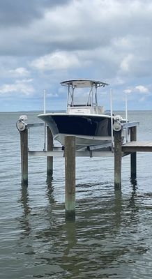 4 Piling Golden Sea Drive Boat Lift