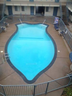 The shield shaped pool